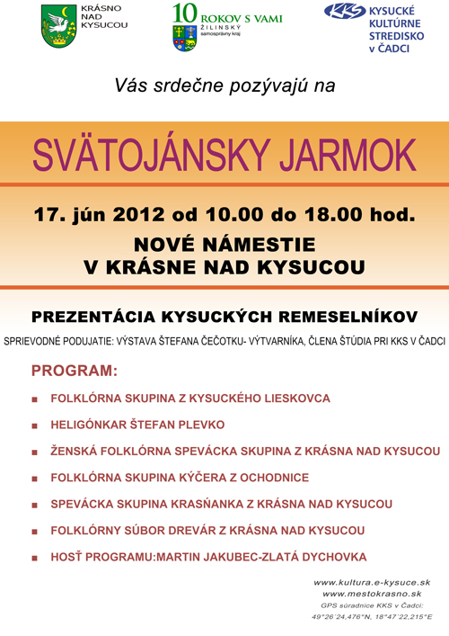 Plagát Svätojánsky jarmok