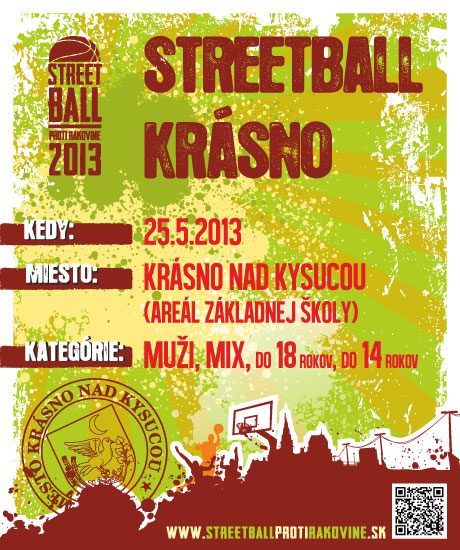 Plagat STreetball proti rakovine 2013