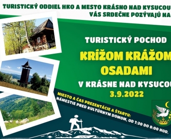 Pozvánka na Turistický pochod Krížom krážom osadami