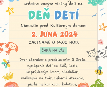 Pozvánka na Deň detí 2024