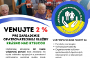 Venujte 2% z dane pre Zariadenie opatrovateľskej služby